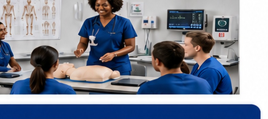 Students in a hands-on training session